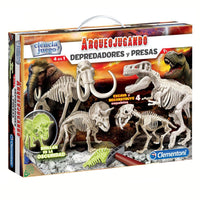 Juego De Excavación 4 En 1 Dinosaurios Fluorescentes- Clementoni - 1