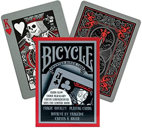 Baraja Poker Tragic Royalty 54 naipes Brilla En La Oscuridad