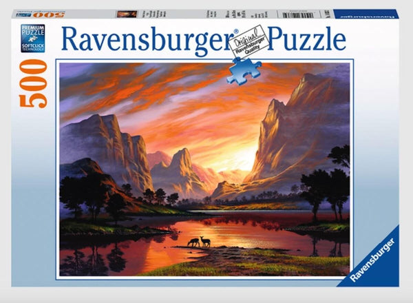 Atardecer En La Montaña Rompecabezas De 500 Piezas Ravensburger
