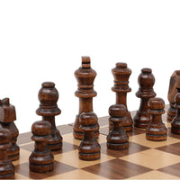 Ajedrez De Madera Tablero Plegable de Lujo Chess 29x29 cm - 4