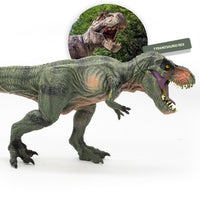 Figura de Dinosaurio Tiranosauro Rex Verde Jurassic 30 cm - 4
