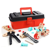 Set De Construcción De Madera, con Herramientas, Niños 53 pz - 1
