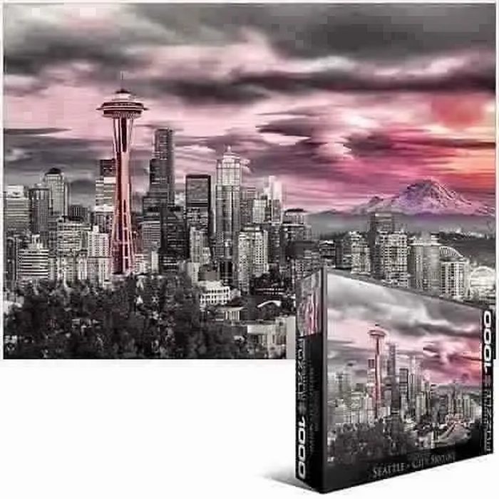 ROMPECABEZAS SEATTLE CITY SKYLINE 1000 PIEZAS EUROGRAPHICS