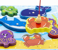 Juego De Pesca De Madera Didáctico 8 Piezas Infantil - 2