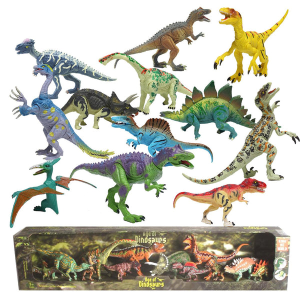 Dinosaurios de Juguete con Movimiento para Niños Kit con 12 piezas