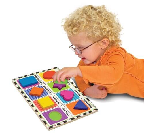 Shapes Chunky Puzzle Rompecabezas De De Madera Melissa & Doug