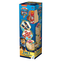 Torre De Madera 3 En 1 Paw Patrol, Torre,Memoria Y Domino - 2