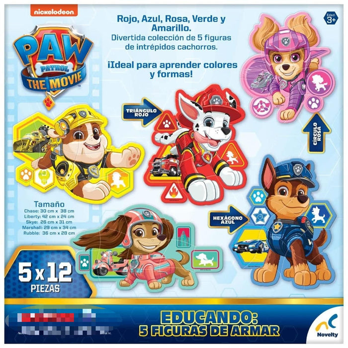 Rompecabezas 5 en 1 Paw Patrol The Movie