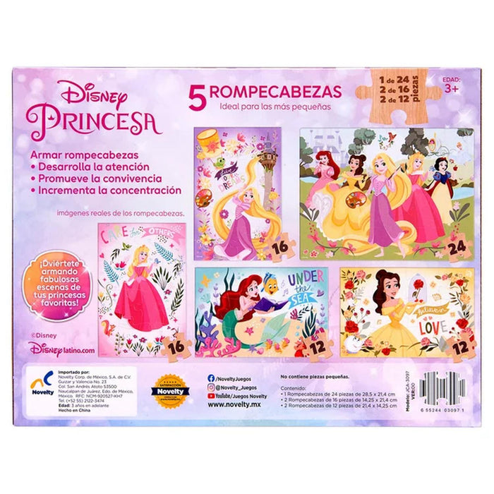 R.C. 5 EN 1 CAJA DE MADERA PRINCESAS