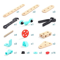 Set De Construcción De Madera, con Herramientas, Niños 53 pz - 3