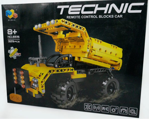 Blocks Para Armar Camion de Construccion Radio Control 329 Piezas