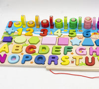 Tablero de Madera Educativo 6 en 1 Para Niños - 3