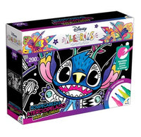 Rompecabezas Aterciopelado Disney Stitch Alegrias 200 Piezas Colorear - 5