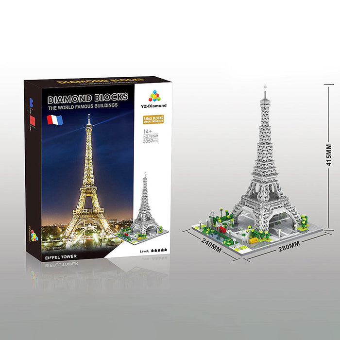 Construcción Torre Eiffel 3D 3369 Piezas 41 cm Altura