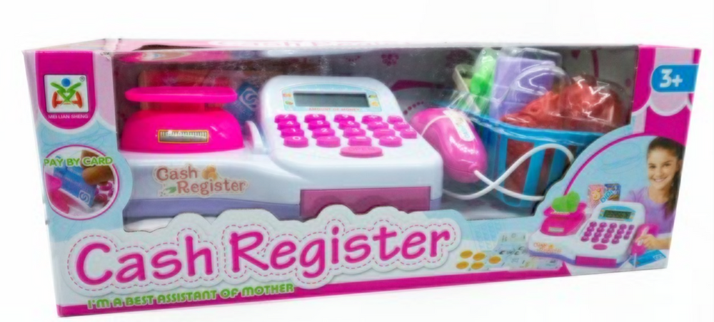 Caja Registradora Con Luz Y Pantalla Eléctrica Juguete Para Niña
