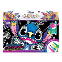 Rompecabezas Aterciopelado Disney Stitch Alegrias 200 Piezas Colorear - 4
