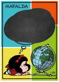 Rompecabezas Mafalda Blackboard Mundo Quino 1000 piezas Clementoni - 2