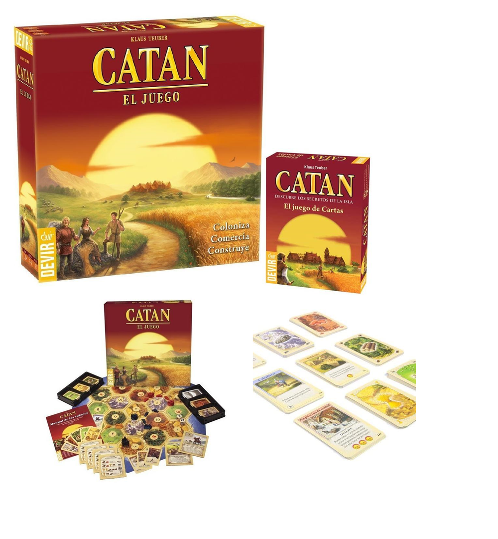 Paquete Catan El juego + Catan Juego De Cartas- Devir