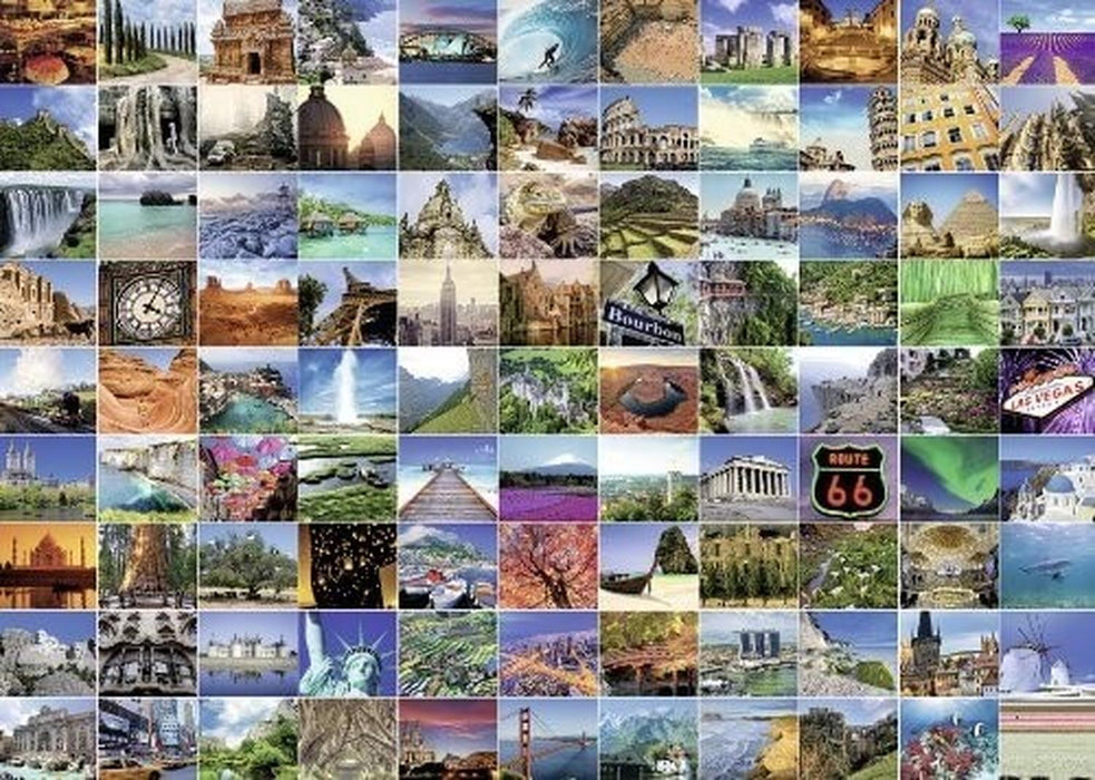 Rompecabezas Los 99 Lugares Mas Bellos En El Mundo 1000 Piezas Ravensburger