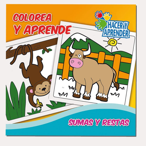 Colorea Y Aprenda Suma Y Resta