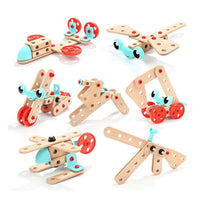 Set De Construcción De Madera, con Herramientas, Niños 53 pz - 2