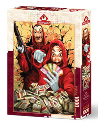 Rompecabezas La Casa De Papel Plan Perfecto 1000 Piezas Arte - 1