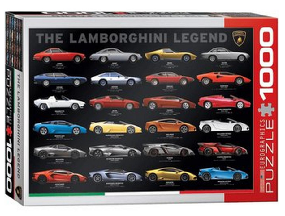Rompecabezas Las Leyendas De Lamborghini 1000 Piezas Eurographics