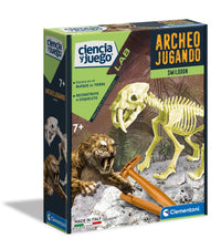 Juego De Excavación Smilodon Brilla En La Obscuridad Clementoni - 1