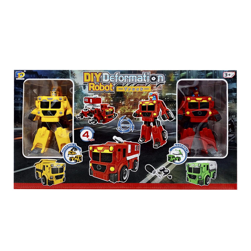 Carros Transformers 2 en 1 DIY Robot y Vehiculo 2 Piezas