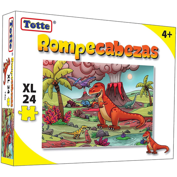 Rompecabezas Dinosaurio T-Rex 24 Pz Totte