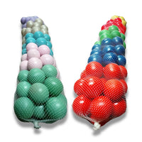 Pelotas De Plástico 75 mm 100 Piezas En Red Varios Colores - 1