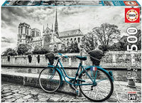Bicicleta Cerca De Notre Dame Rompecabezas De 500 Piezas Educa - 2