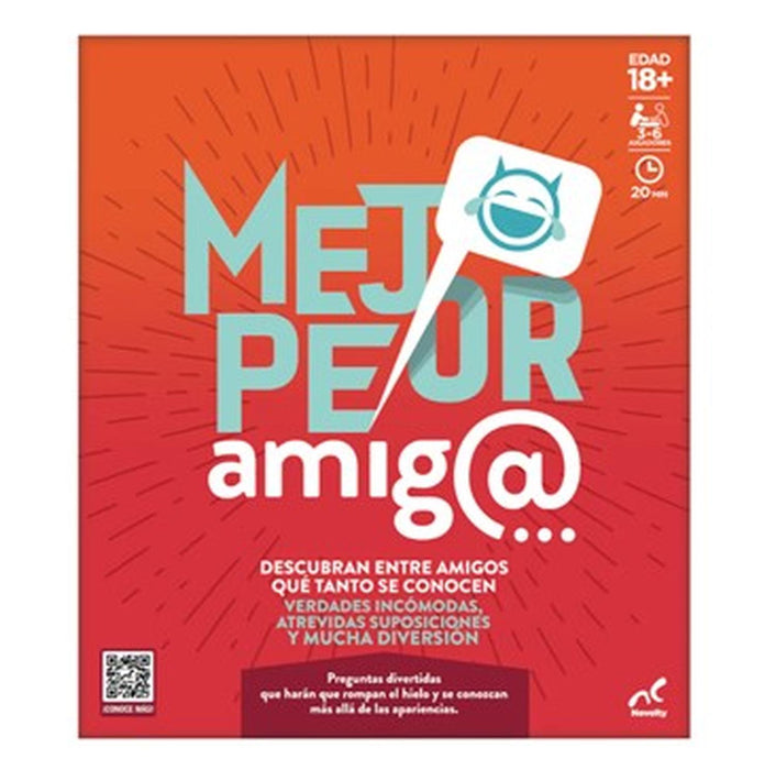 Juego de Fiesta Mejor-Peor Amigo Novelty