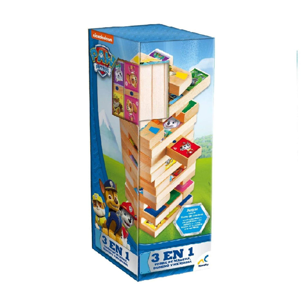 Torre De Madera 3 En 1 Paw Patrol