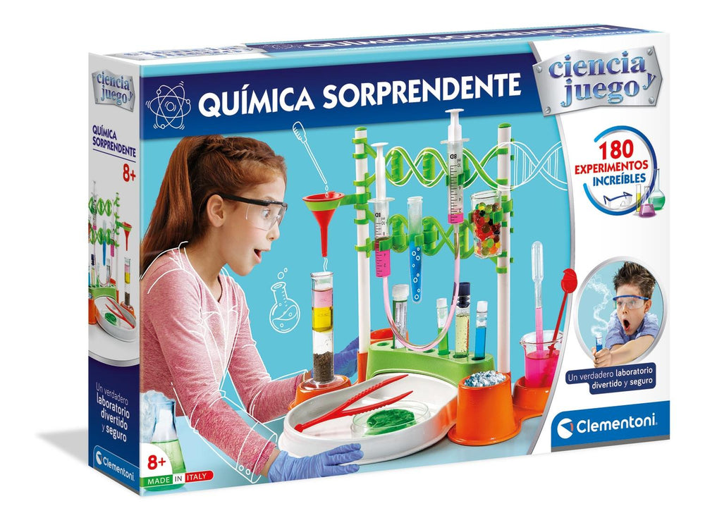Kit Laboratorio Química sorprendente+180 Experimentos Cle