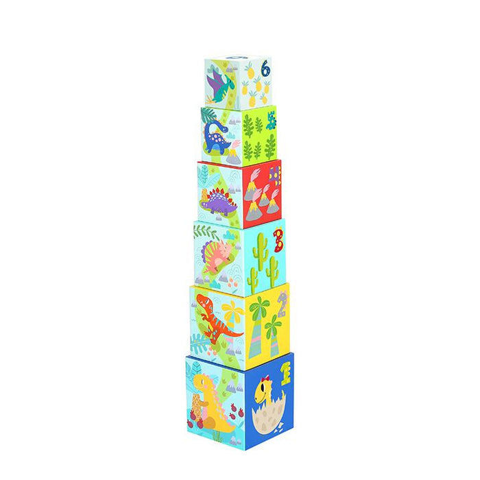 Juego De Bloques Apilables- Dinosaurios 12 Pz Nesting Boxes