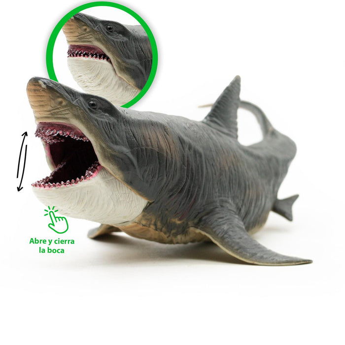 Figura de Dinosaurio Tiburon Prehistórico Jurassic 30 cm