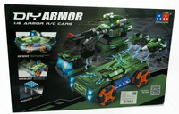 Carro de Control Remoto 1:16 con Bloques de Construcción, Arma tu Propio Carro Militar - 1
