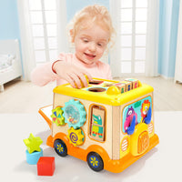 Autobús Escolar De Actividades, Madera, Didáctico 1 Pieza - 9