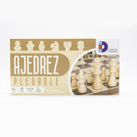 Ajedrez De Madera Tablero Plegable de Lujo Chess 29x29 cm - 9