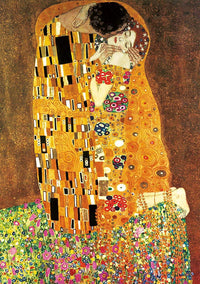 Rompecabezas 2 en 1 Gustav Klimt: El Beso Y La Virgen 2x1000 Piezas Educa - 2