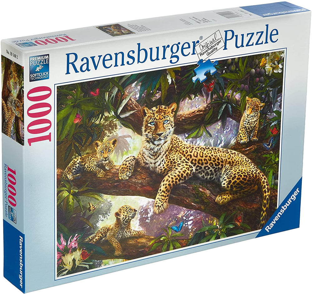 Rompecabezas Familia de Leopardos 1000 Piezas