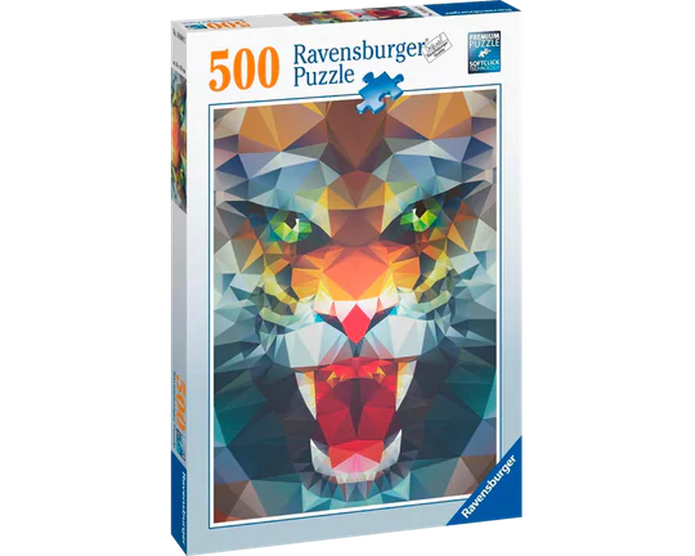 ROMPECABEZAS TIGRE POLIGONAL 500 PIEZAS RAVENSBURGER