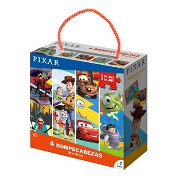 Rompecabezas 4 En 1 Multi-Pixar 24 Y 48 Piezas