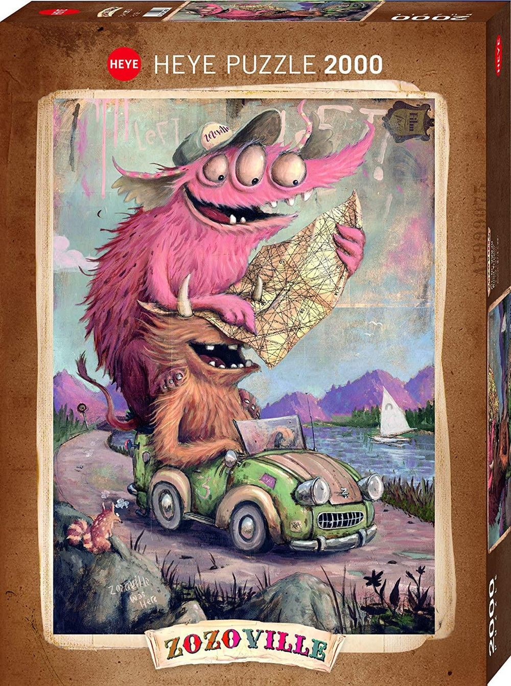 Rompecabezas Zozoville Viaje Por Carretera 2000 Pz