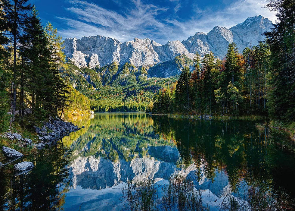 Rompecabezas Lago Eibsee Entre Montañas 1000 Piezas