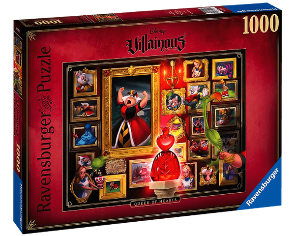 Rompecabezas Disney Villanos Reina De Corazones 1000 Piezas Ravensburger