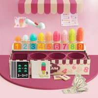 Juguete De Helados Para niños,Madera, Didactico,87 Piezas - 4