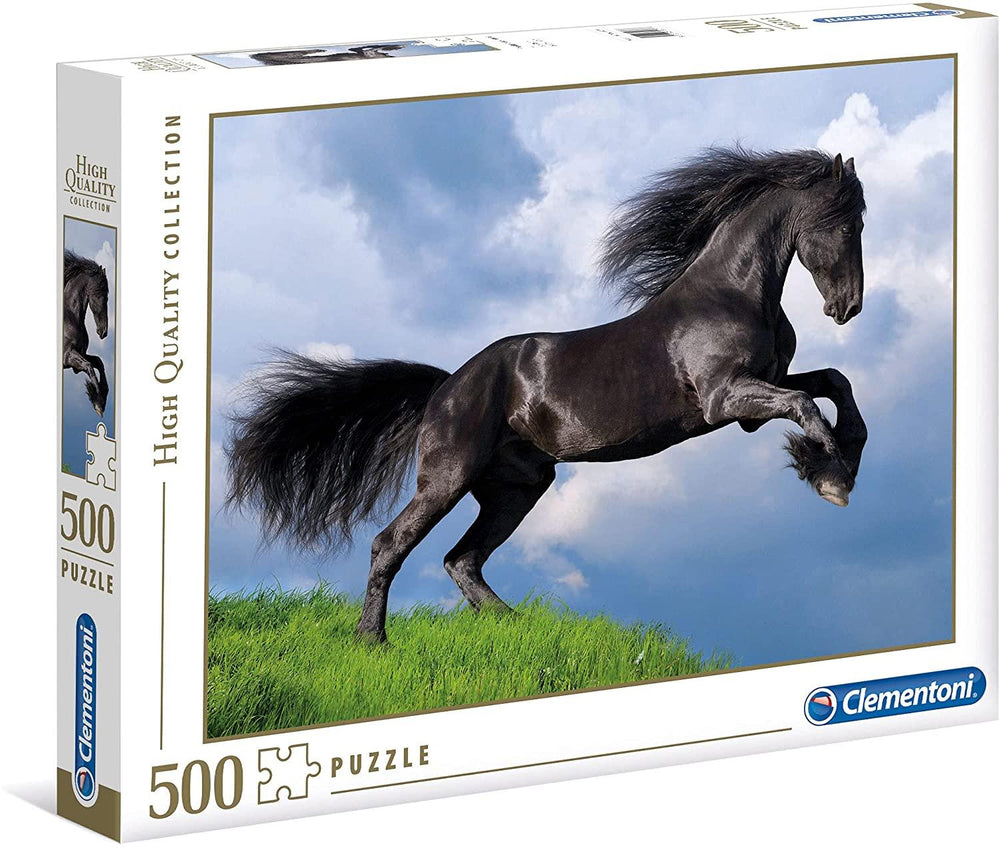 Rompecabezas Caballo Frison 500 Piezas Clementoni