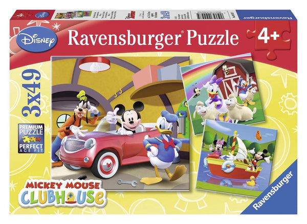 Rompecabezas 3 en 1 Todos Mundo Ama A Mickey 49 Piezas Cada Uno Ravensburger
